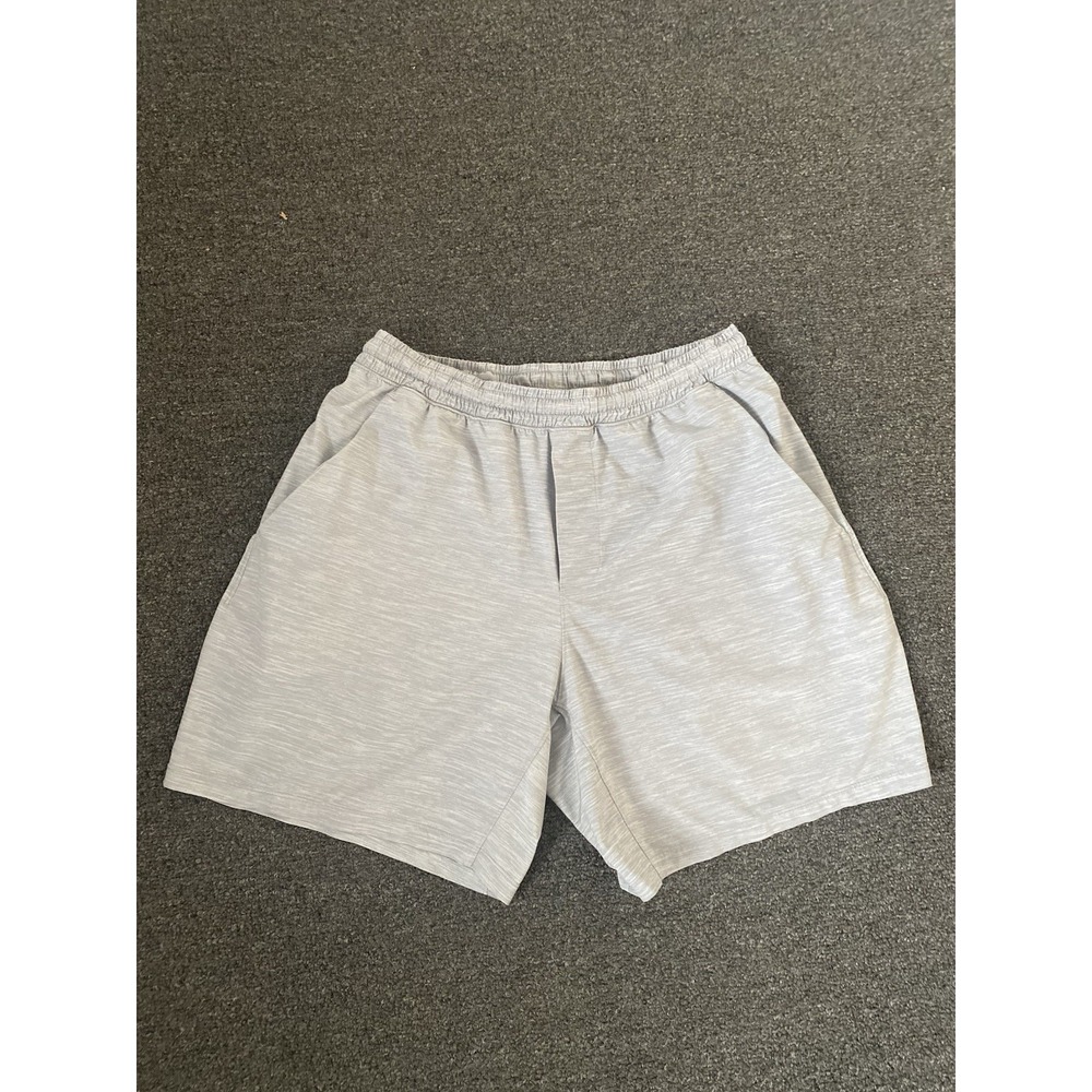 Lululemon Pace Breaker Shorts Linerless Gray Mens Small Training Gym Athletic